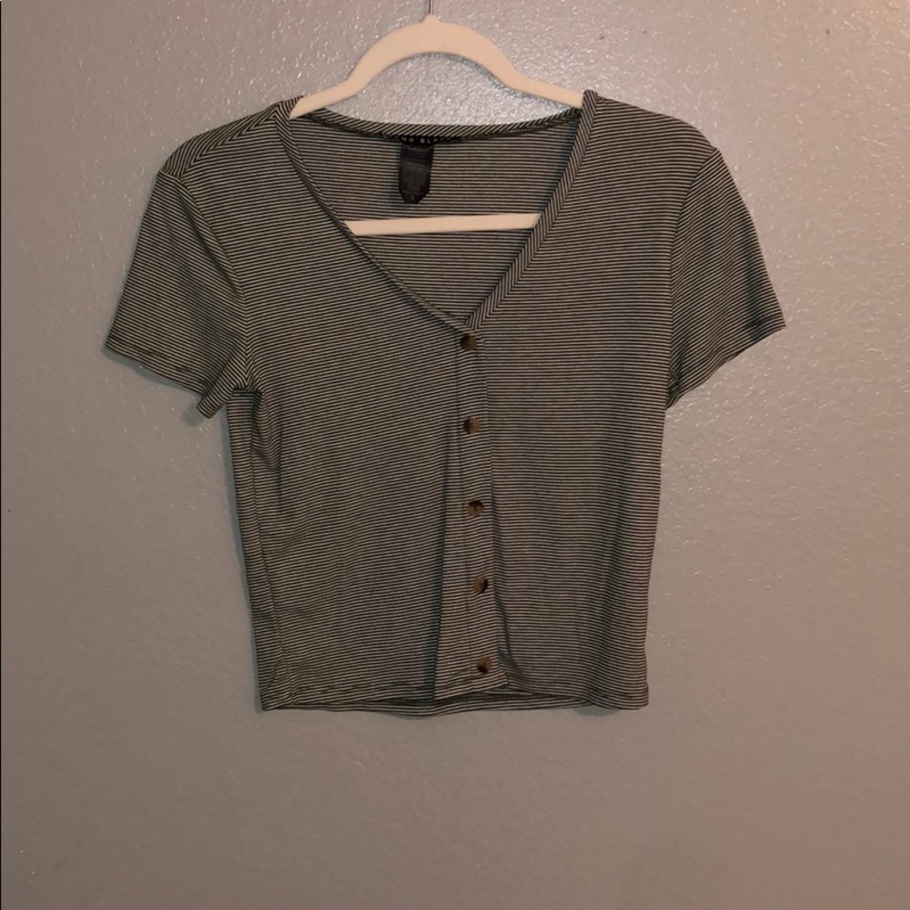 green and white shirt